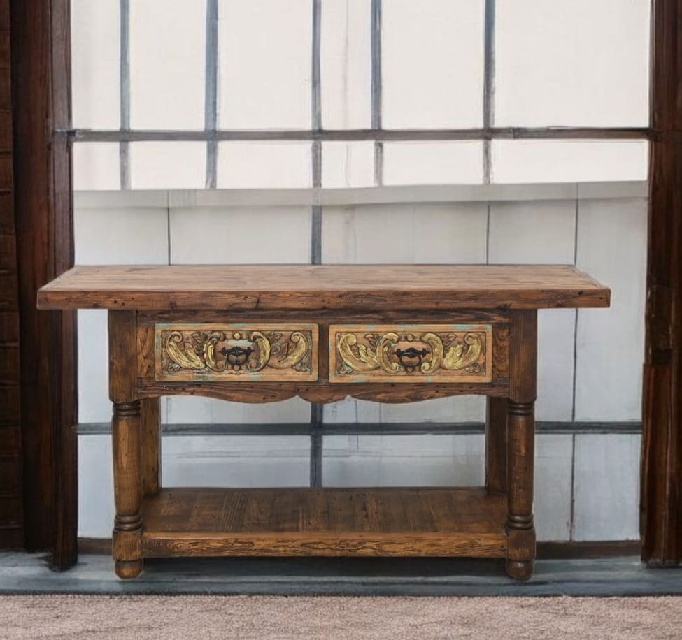 Mesa de centro con dos cajones cómoda para espacios mediamos